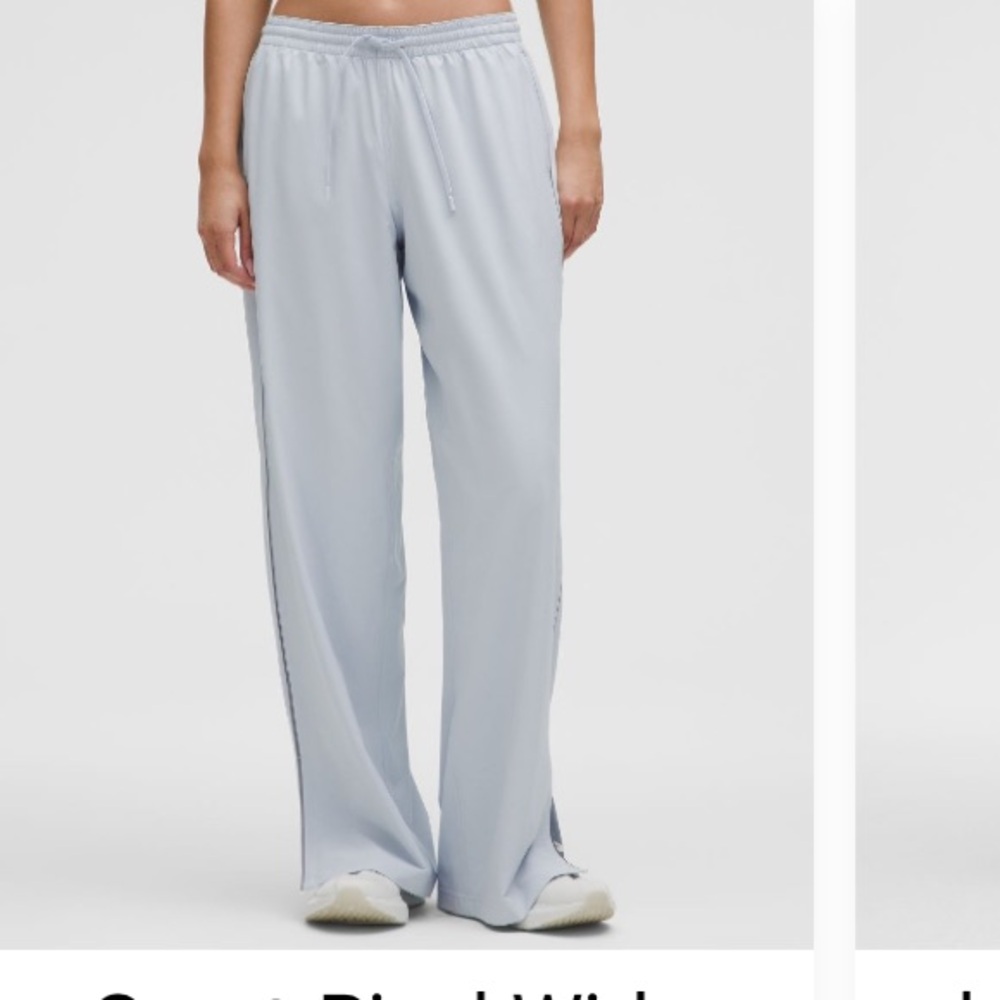 lululemon athletica Light Gray Wide-Leg Track Pants size 0 - Picture 6 of 6